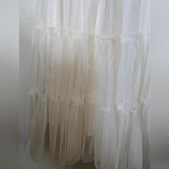 Baltic Born | Emma White Smocked Tulle Dress Size Large NWOT - Picture 7 of 9